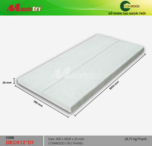 Sàn gỗ Conwood Deck 12"D1