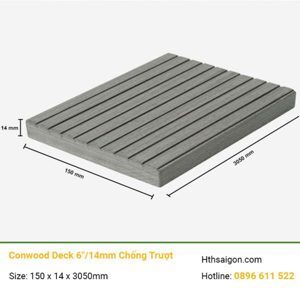 Sàn gỗ Conwood Deck 6”/14mm chống trượt