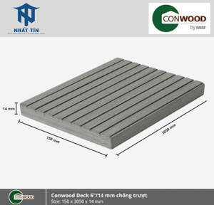 Sàn gỗ Conwood Deck 6”/14mm chống trượt