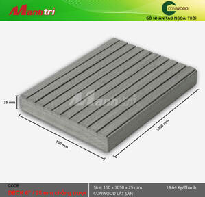 Sàn gỗ Conwood Deck 6”/25mm chống trượt