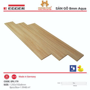 Sàn gỗ Egger Aqua 8mm EPL179