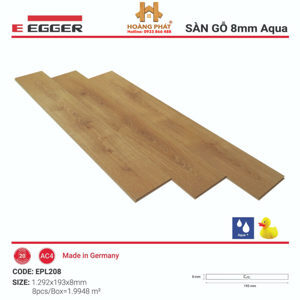 Sàn gỗ Egger Aqua 8mm EPL208