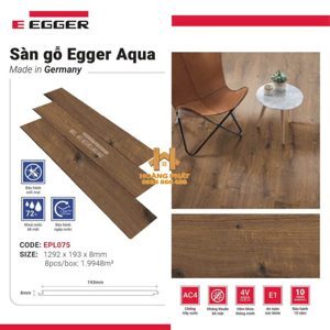 Sàn gỗ Egger Aqua Pro EPL075 - 8mm