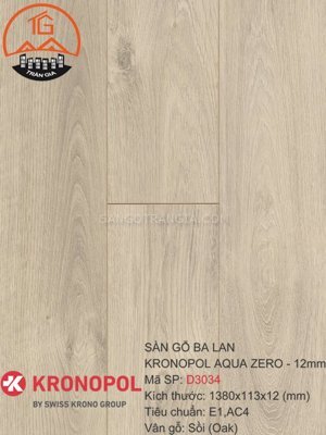 Sàn gỗ Kronopol Aqua Zero D3034