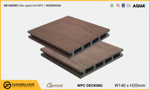 Sàn gỗ ngoài trời WPC Skywood Rosewood DK14020R