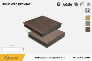 Sàn gỗ ngoài trời WPC Skywood Rosewood DK14025SR