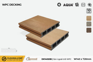 Sàn gỗ ngoài trời WPC Skywood B.Teak DK14020B