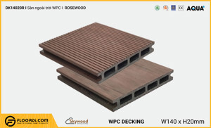 Sàn gỗ ngoài trời WPC Skywood Rosewood DK14020R