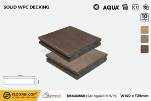 Sàn gỗ ngoài trời WPC Skywood Rosewood DK14025SR