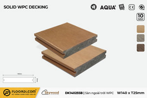 Sàn ngoài trời WPC Skywood B.Teak Solid DK14025SB