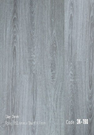 Sàn nhựa 3K Vinyl 3K190 dày 2mm