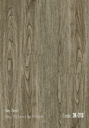 Sàn nhựa 3K Vinyl 3K210 dày 2mm