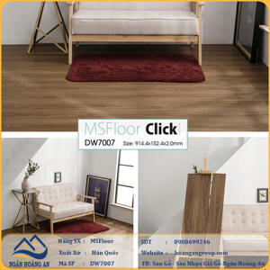 Sàn nhựa dán keo MSFloor DW7007