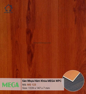 Sàn nhựa hèm khóa Mega MG-123