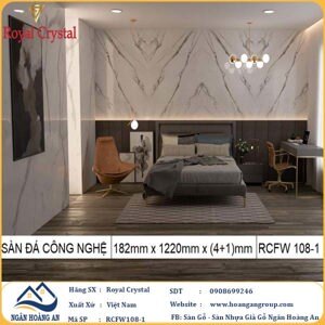 Sàn nhựa hèm khóa Royal Crystal SPC RCFW108