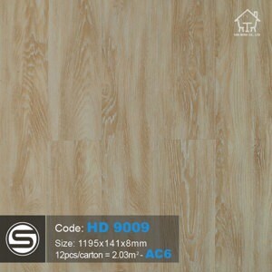 Sàn nhựa hèm khoá SmartWood HD9009 8mm