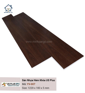 Sàn nhựa hèm khóa US Plus SPC YV-007