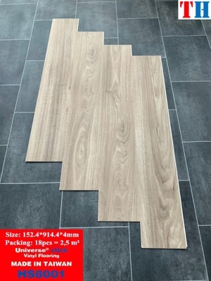 Sàn nhựa hèm khóa vân gỗ Decor HS8001
