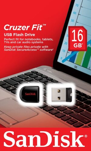 USB SanDisk Cruzer Fit CZ33 (SDCZ33) 16GB - USB 2.0