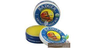 Sáp bôi ấm ngực hữu cơ Badger 21g