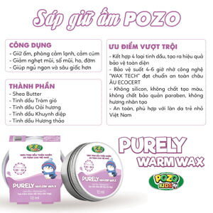 Sáp Giữ Ấm Cho Bé Cỏ Mềm - Giúp bé phòng ho - Không lo cảm lạnh