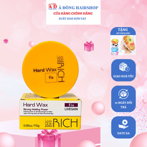 Sáp tạo kiểu tóc nam cứng Hard Wax Fix Livegain Rich - 110g