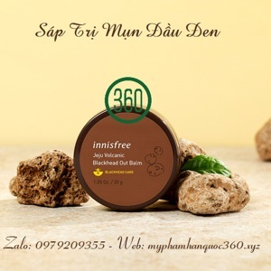 Sáp trị mụn đầu đen Innisfree Jeju Volcanic Black Head Out Balm