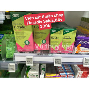 Sắt viên hữu cơ Floradix hộp 84 viên