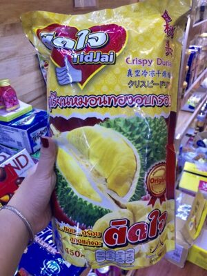 Sầu riêng sấy khô thái lan Crispy Durian TidJaj 215gr