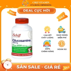 Hỗ trợ điều trị bệnh liên quan đến xương và khớp xương Schiff Glucosamine Plus MSM - 150 viên