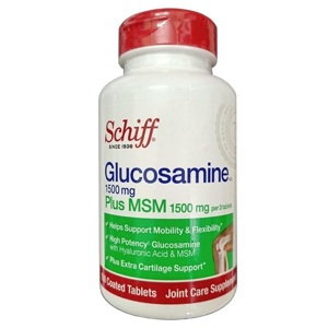 Hỗ trợ điều trị bệnh liên quan đến xương và khớp xương Schiff Glucosamine Plus MSM - 150 viên