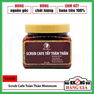 Scrub cà phê tẩy toàn thân cho mẹ Wonmom 500g