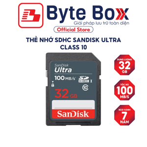 Thẻ nhớ SDHC SanDisk Ultra 64GB Class 10 30MB/S