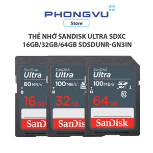 Thẻ nhớ SDHC SanDisk Ultra 64GB Class 10 30MB/S