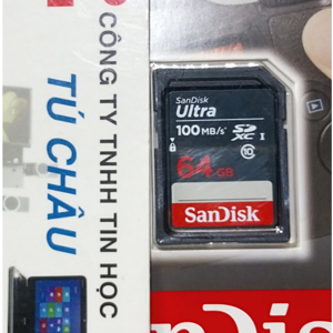 Thẻ nhớ SDHC SanDisk Ultra 64GB Class 10 30MB/S