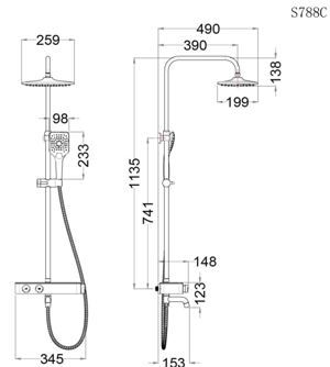 Sen cây tắm nóng lạnh Caeasr S788C