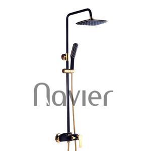 Sen cây tắm nóng lạnh đồng thau sơn tĩnh điện Navier NV-802