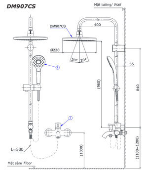 Sen cây Toto DM907CS/TBS03302V/DGH108ZR