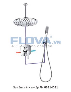 Sen tắm âm trần Flova FH 8331-D81