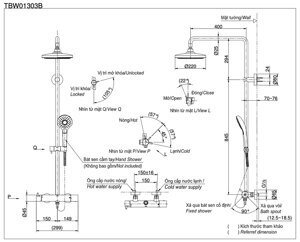 Sen tắm cây Toto TBW01303B