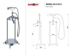 Sen tắm gắn bồn Euroking EU-51012