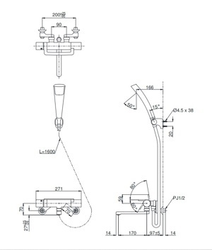 Sen tắm nhiệt độ Toto - TMGG40QECR