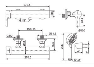 Sen tắm nóng lạnh American Standard WF-3912