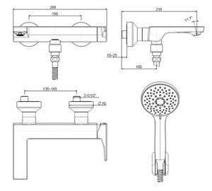 Sen tắm nóng lạnh American Standard WF-0811