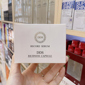 Serum Chống Lão Hóa Trắng Da Sụn Mũi Cá Hồi Recore Serum DDS Richness Capsule Viên Hồng