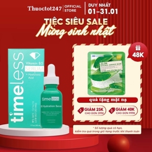 Serum dưỡng ẩm ,đặc trị se lỗ chân lông Vitamin B5 + Hyaluronic Acid Timeless