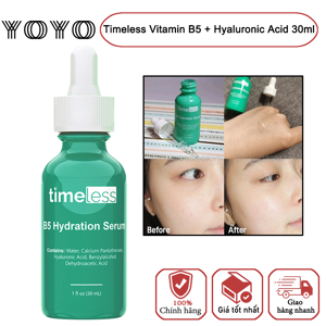 Serum dưỡng ẩm ,đặc trị se lỗ chân lông Vitamin B5 + Hyaluronic Acid Timeless