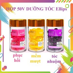 Serum Vitamin Dưỡng Tóc Mềm Mượt Và Óng Ả Ellips Smooth & Shiny (Hộp 50 Viên )