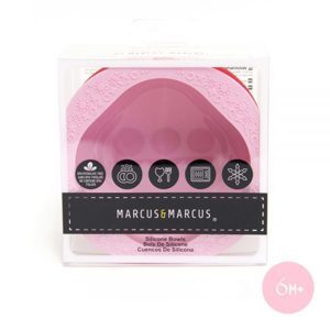 Set 2 cái bát ăn dặm Silicone Marcus & Marcus