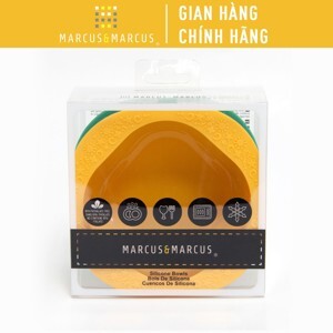 Set 2 cái bát ăn dặm Silicone Marcus & Marcus